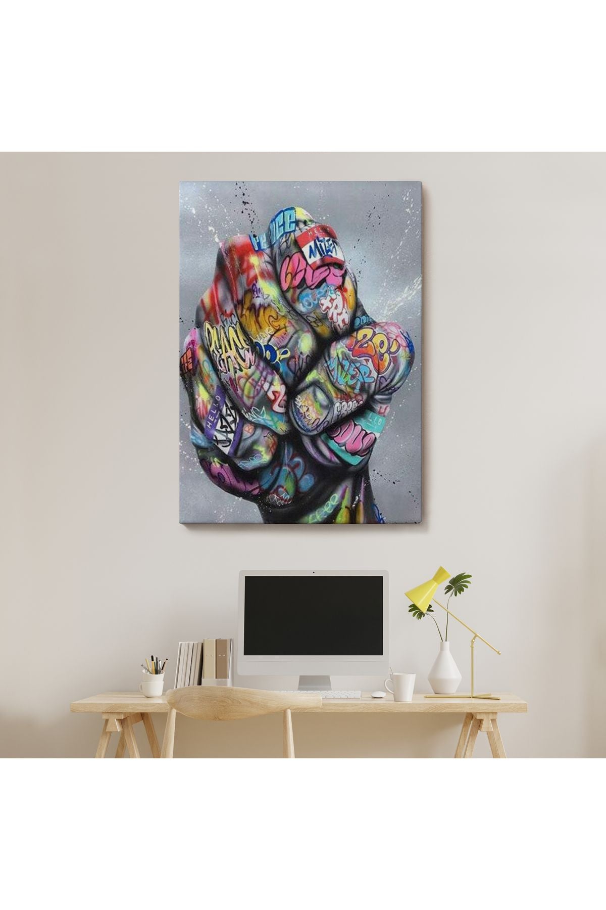 Punch Banksy Kanvas Tablo-5310