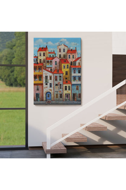 Eski Gürcistan Tiflis Şehir Manzara Tablosu -6242