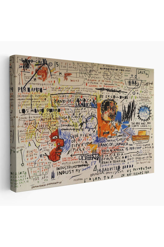 Jean Michel Basquiat'in 50 cent Piece İsimli Eseri Kanvas Tablo-5017