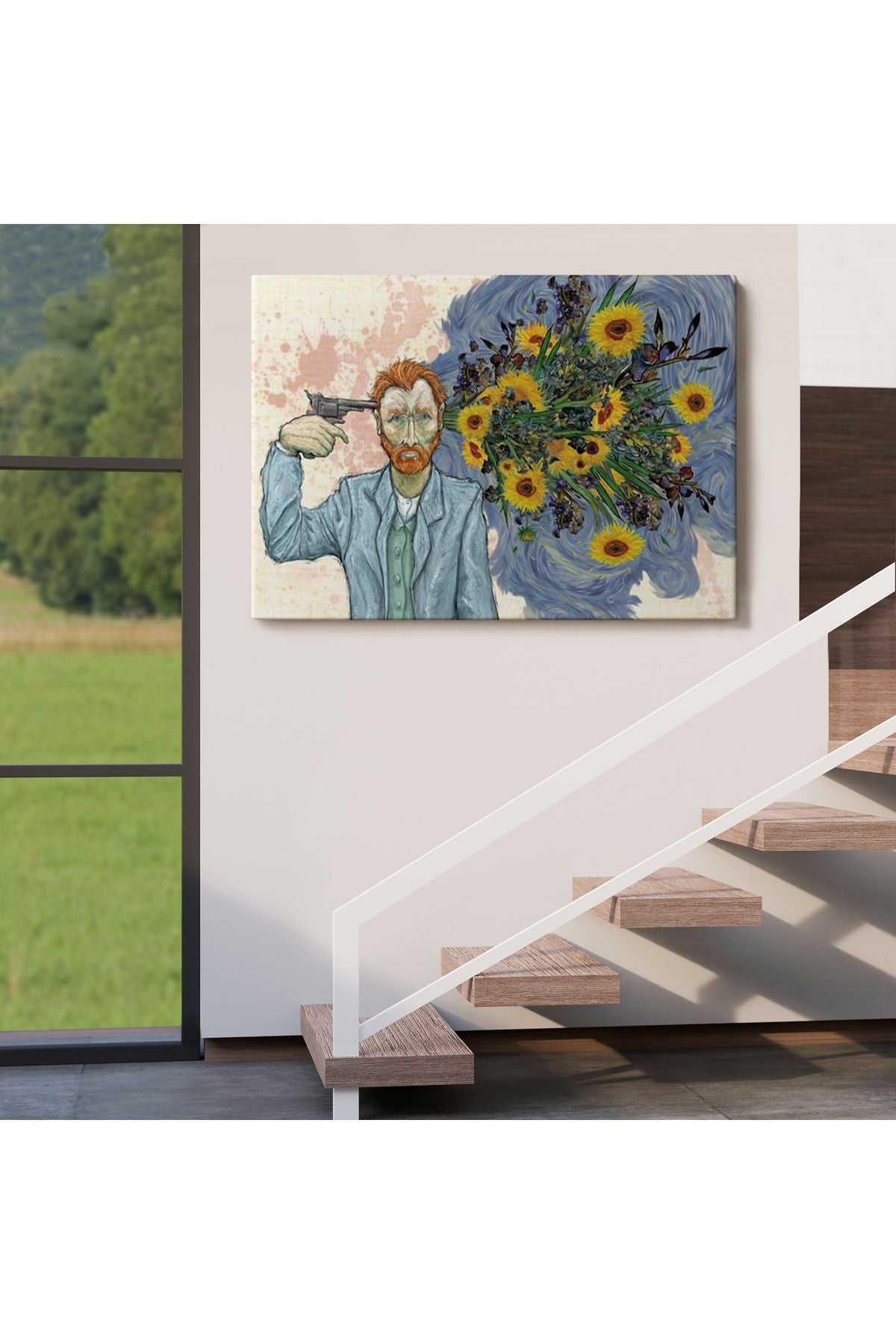 Vincent van Gogh Gerçeküstü İntahar Tablosu-6659