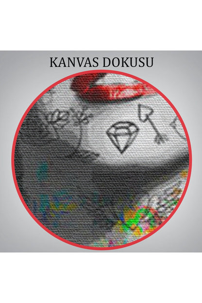 Marilyn Monroe Sokak Sanatı Kanvas Tablo Street Art Graffiti-5893