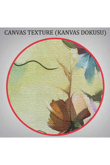 Soyut Bahar Çiçekleri Duvar Tablosu-3649