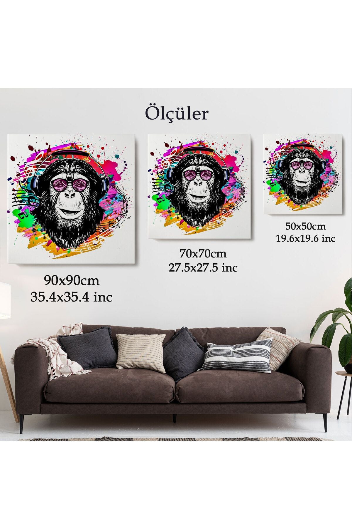 Dj Maymun Kanvas Tablo-5063