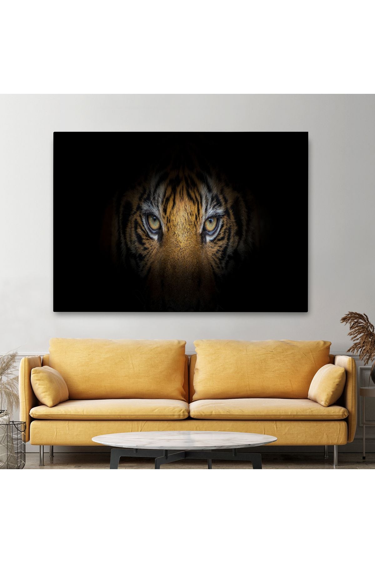 DB Kaplan Gözleri Dekoratif Kanvas Tablo 1161