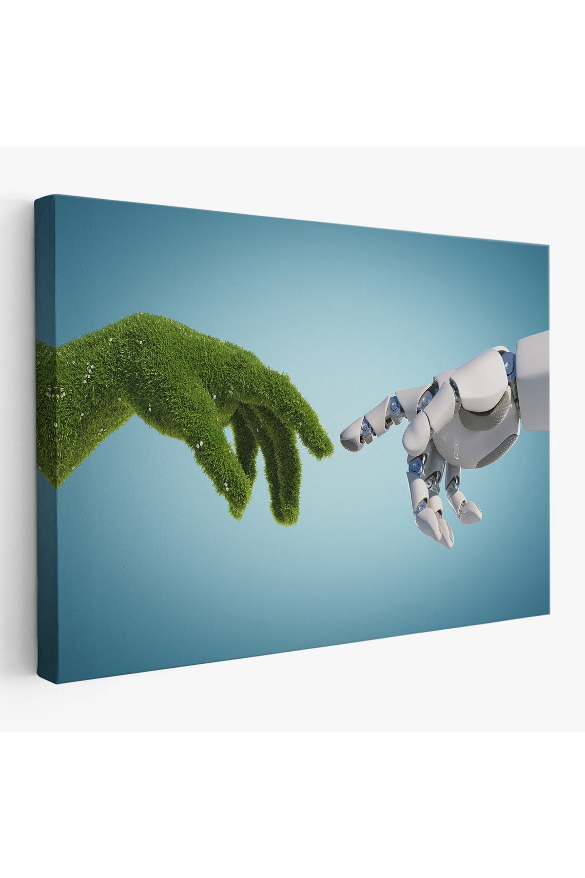 Doğa Ve Teknoloji Soyut Dekoratif Kanvas Duvar Tablosu-3588