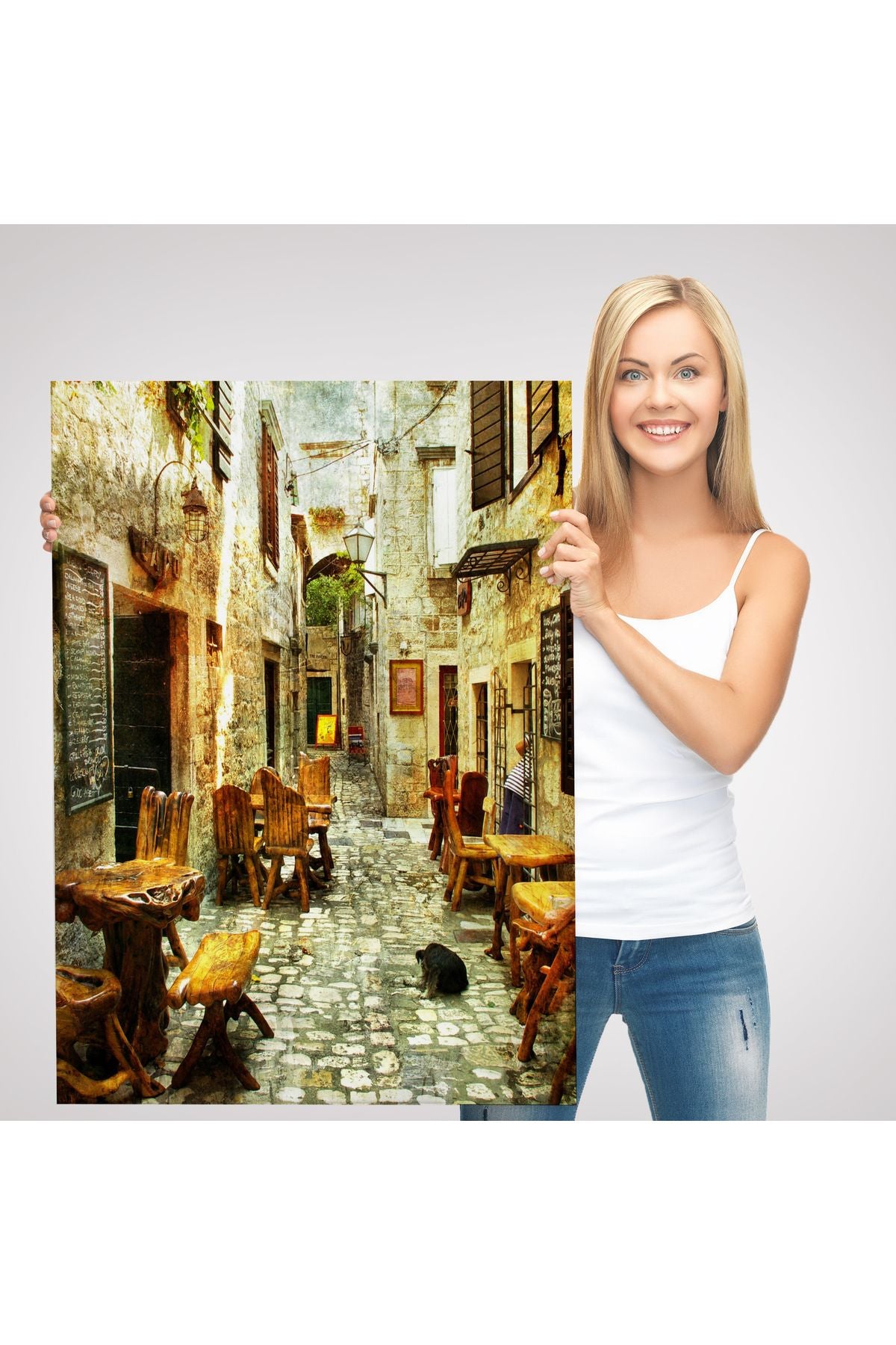 Güzel Sokak Tablosu - Beautiful Street-6406