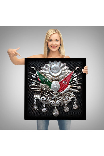 Osmanlı Tuğrası Dekoratif Kanvas Tablo-5803