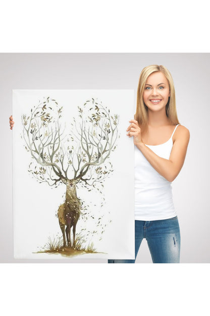 emn seri001 Yaprak Boynuzlu Geyik Tablosu-6133