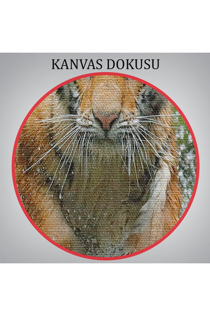 Koşan Kaplan Dekoratif Kanvas Tablo 1142