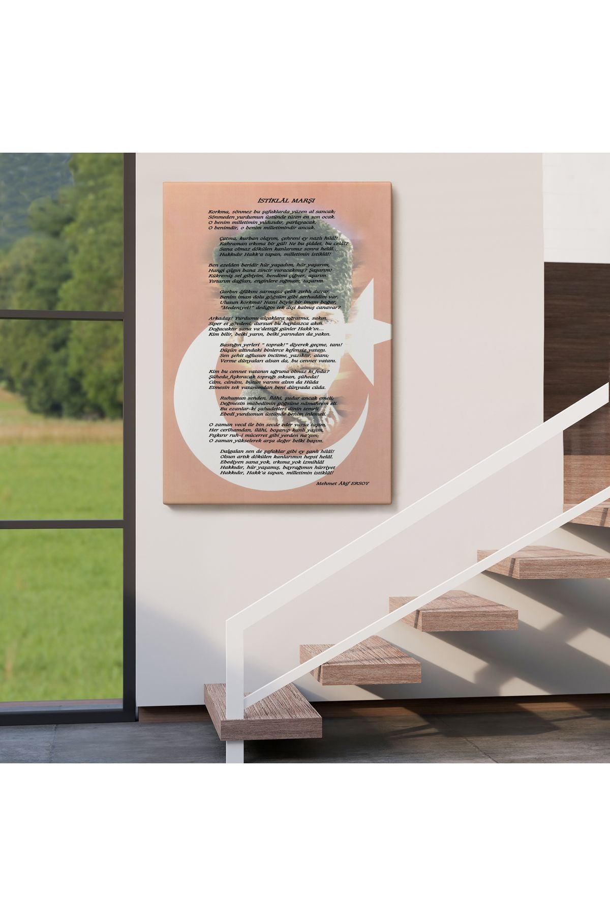 DB İstiklal Marşı Dekoratif Duvar Tablosu-6466