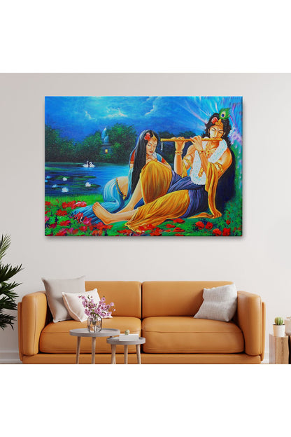 Hindistanlı Aşıklar Dekoratif Duvar tablosu-3472