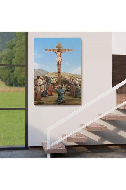 Isa'nın Çarmıha Gerilmesi Kanvas Tablo-5236
