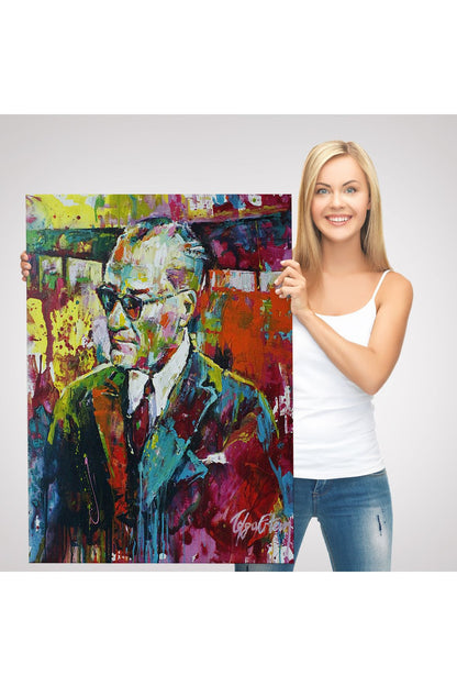 Yağlı Boya Efektli Renkli Mustafa Kemal Atatürk Duvar Tablosu-6069