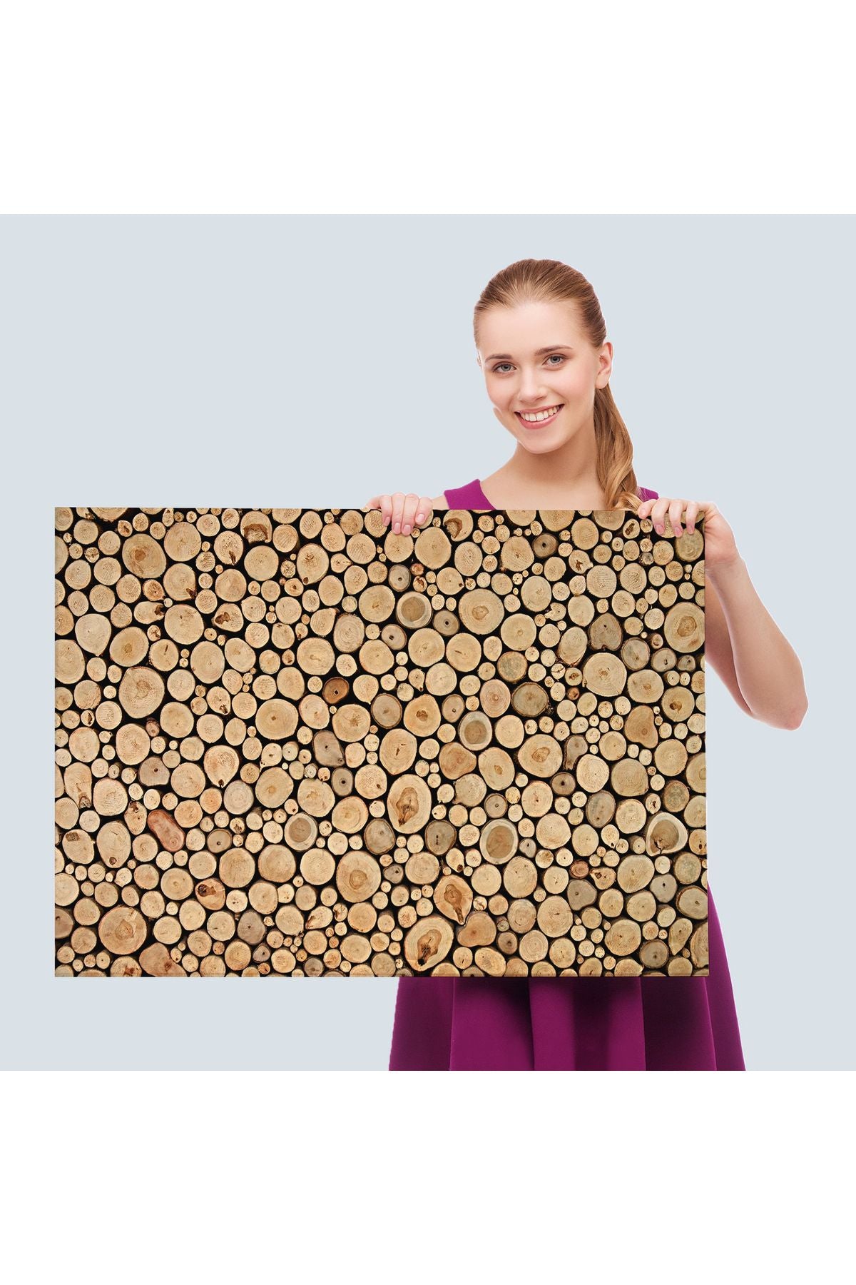 Odun Kütükler Kanvas Tablo-5077