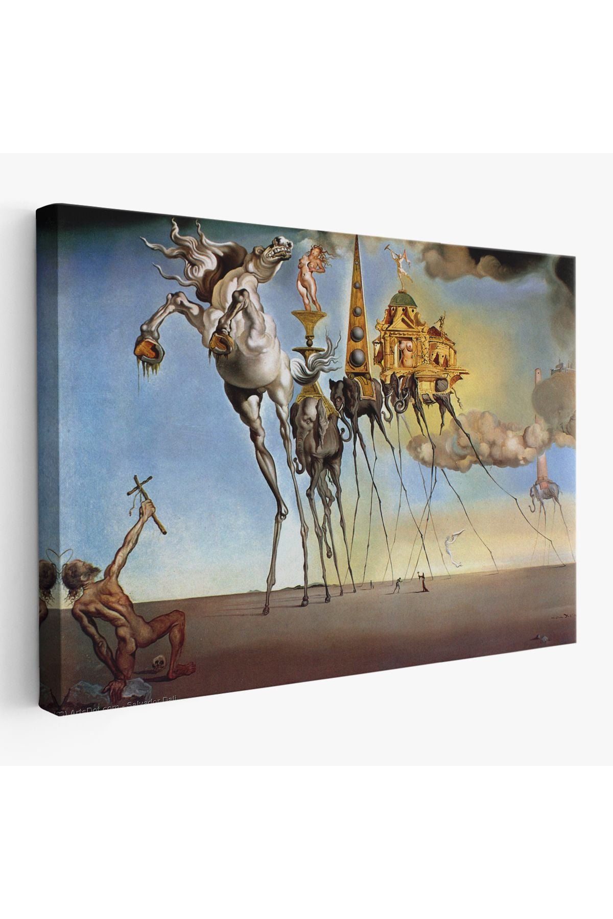 Salvador Dali - The Temptation of St. Anthony Kanvas Tablo-5162