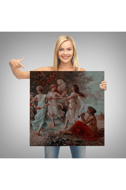 NW Özel Dans Eden Kadınlar Kanvas Tablo-5851