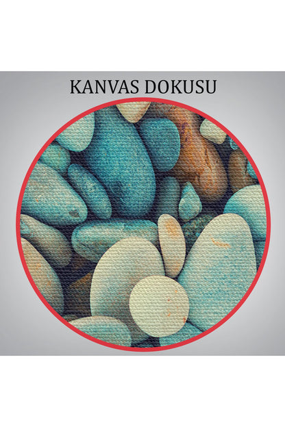 Deniz Taşı Dekoratif Kanvas Duvar Tablosu-3495