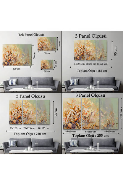 Renkli Yapraklar Duvar Tablosu-1240