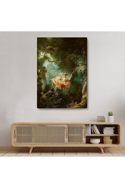 Jean-Honore Fragonard Salıncağın Mutlu Kazaları Tablosu-6253