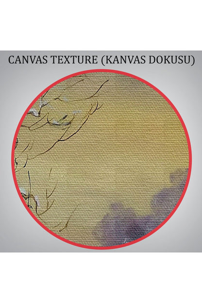 Karla Kaplı Köy Manzarası Duvar Tablosu-3661