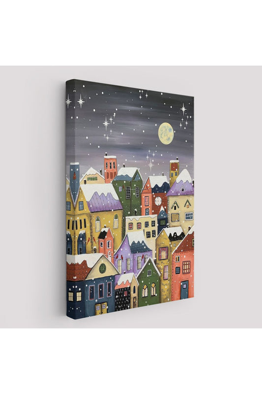 Londrada Kış Gecesi Dekoaratif Duvar Tablosu-6145