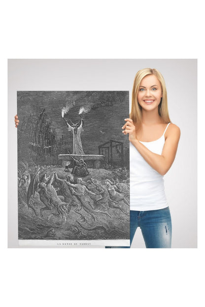 Kanvas Tablo, Duvar Dekoru, Şabat Dansı Eseri Gustave Dore 6174 BUNGKNV