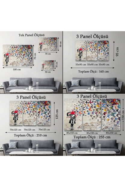 Kelebek Kanvas Tablo