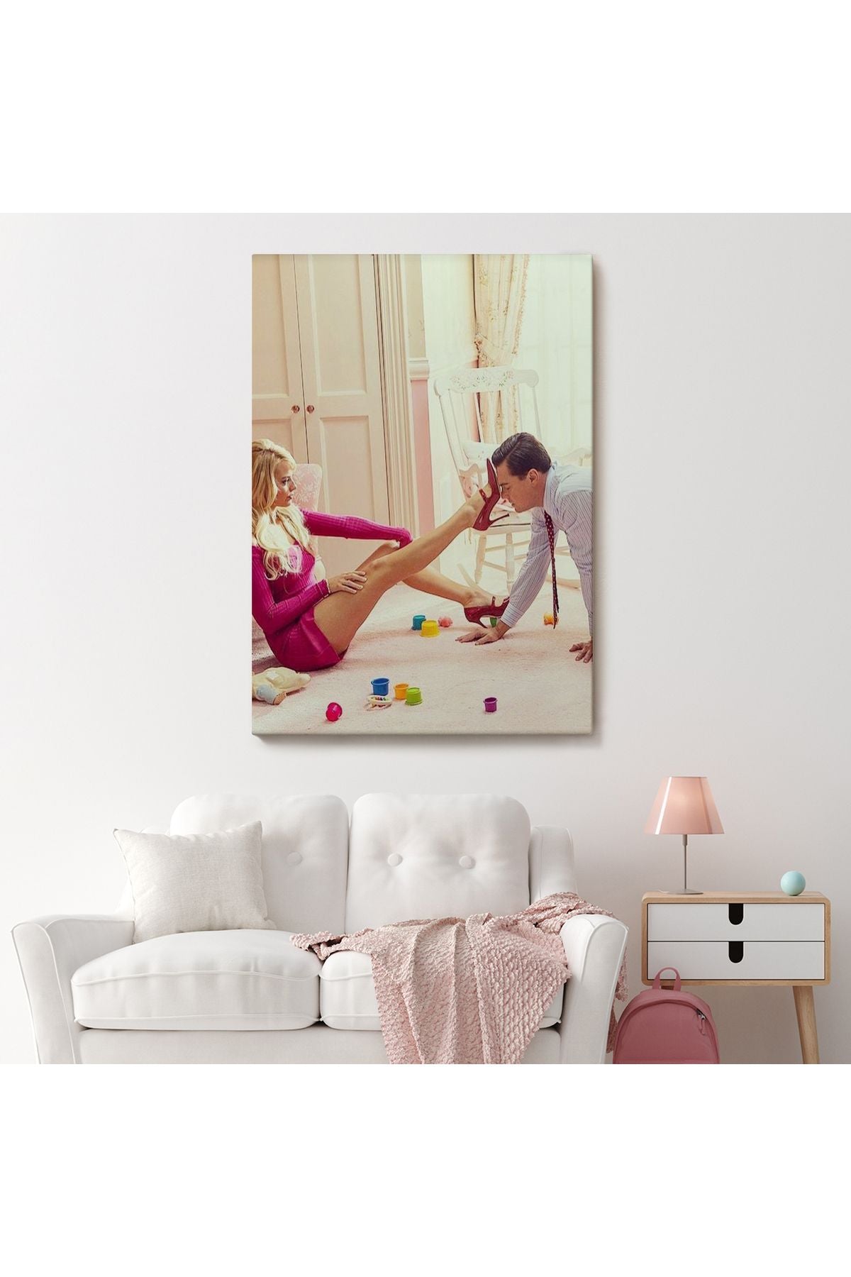 Leonardo Di Caprio ve Margot Robbie The Wolf of Wall Street Filmi Tablo-6036