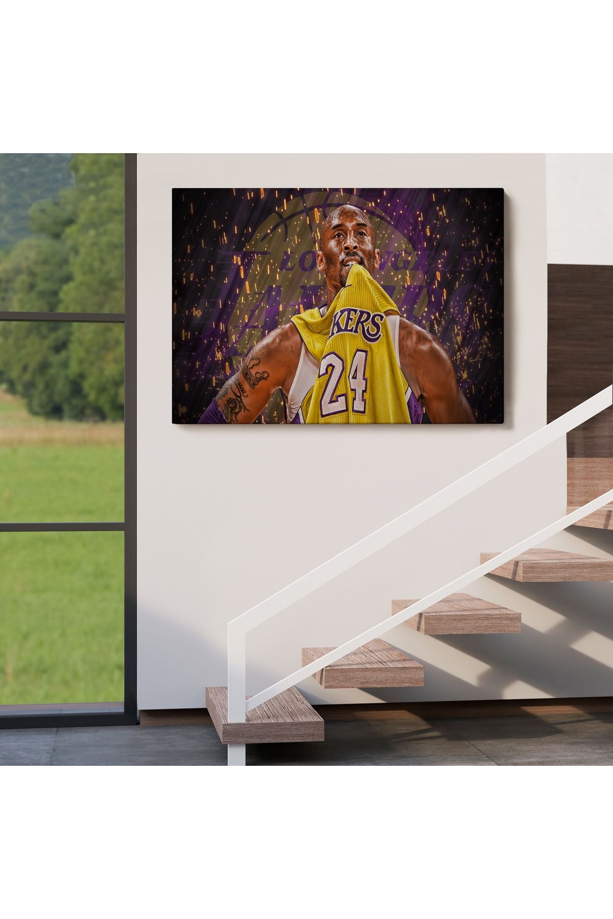 Kobe Bryant Los Angeles Lakers Kanvas Tablo / Black Mamba-5151