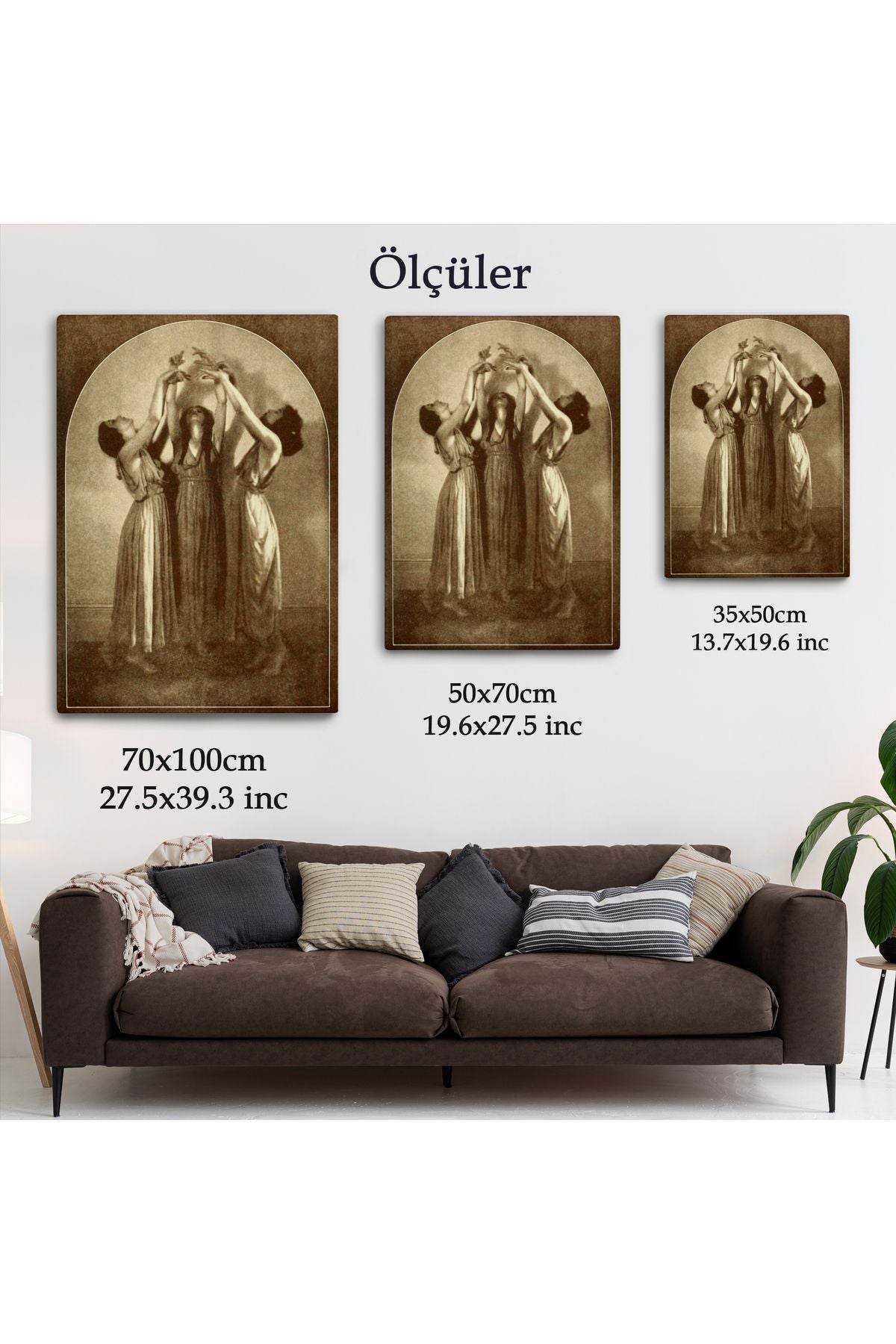 Şabat Ayinin de Dans Eden Kadınlar Dekoratif Duvar Tablosu Halloween -6385