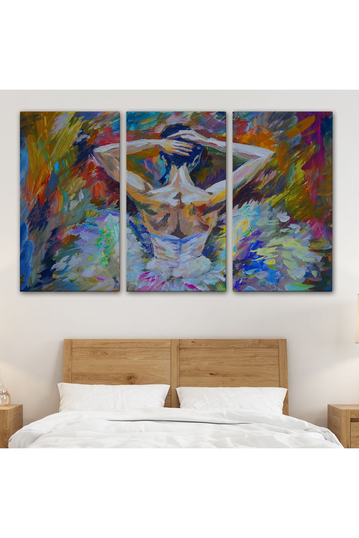 OZ Balerin Kız Yağlıboya Görünüm Dekoratif Kanvas Duvar Tablosu-3612