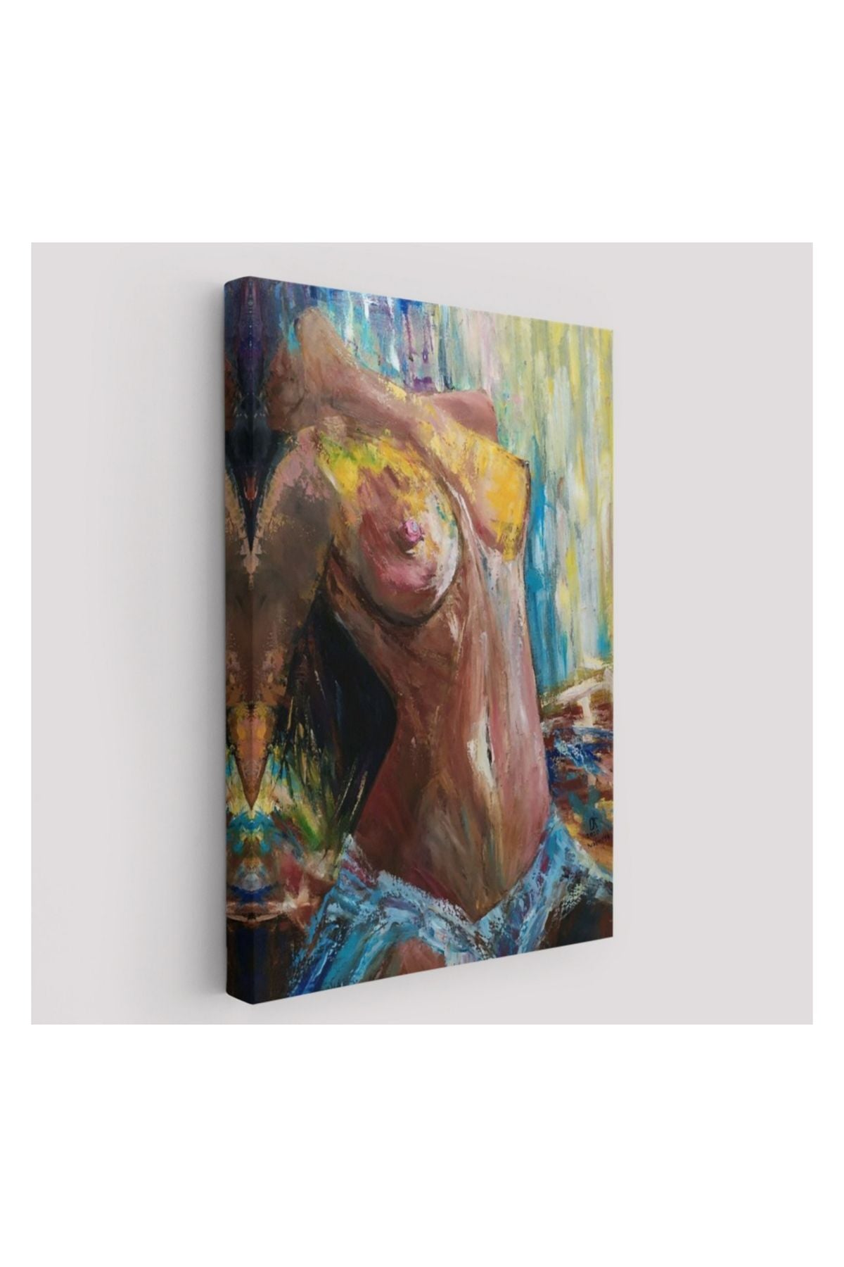 Dekoratif Kanvas Tablo, Duvar Tablosu-Seksi Çıplak Kadın 6141
