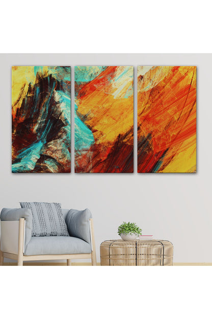 Fütüristik Soyut  Görünüm Dekoratif Kanvas Duvar Tablosu-3560