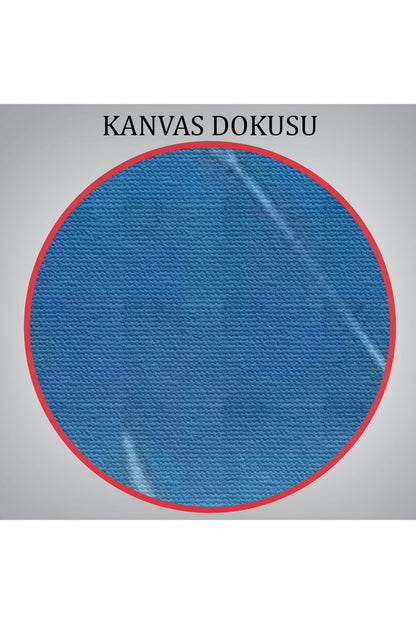 Su Altında Köpek Balığı Gezdiren Kadın Tablosu-6482