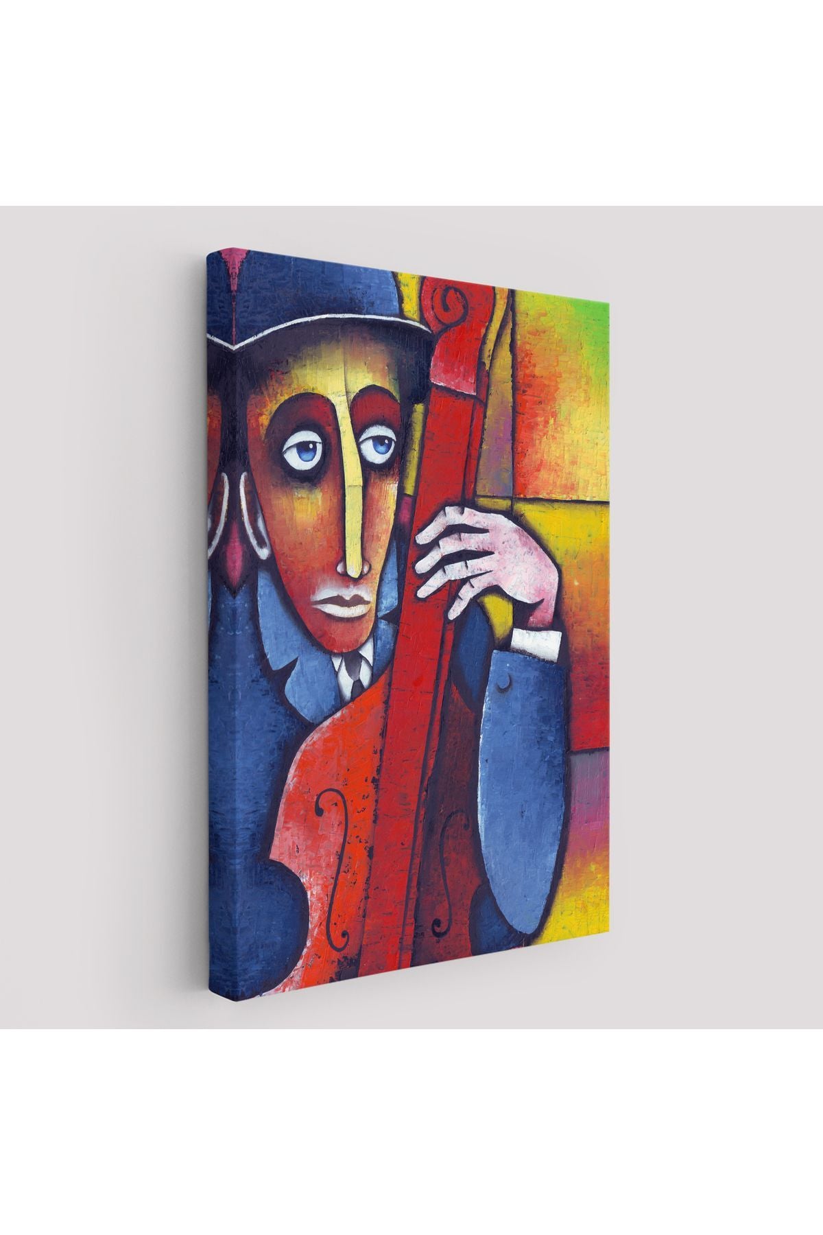 Dekoratif Kanvas Tablo, Duvar Tablosu-Çello Virtüözü Adam 6426