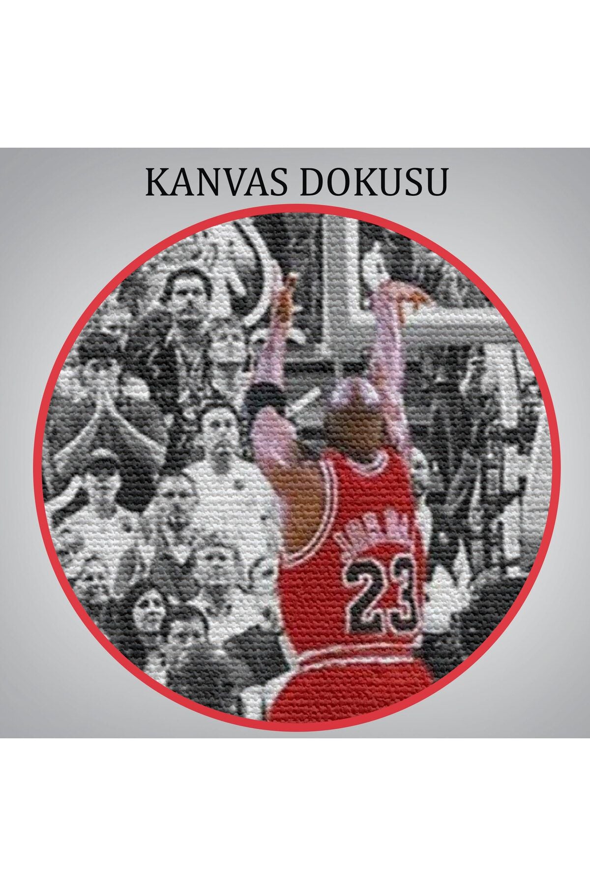 Michael Jordan Üçlük Şutu Kanvas Tablo-5171