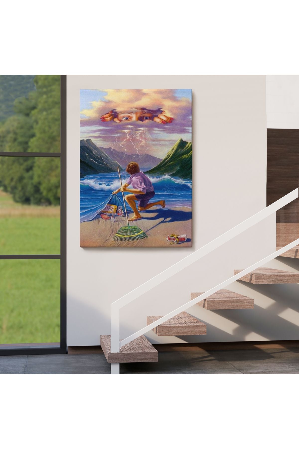 Çevre Temizliği Temalı Duvar Tablosu-6075