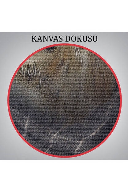 DB Kaplan Kafalı İnsan Kanvas Tablo-4999