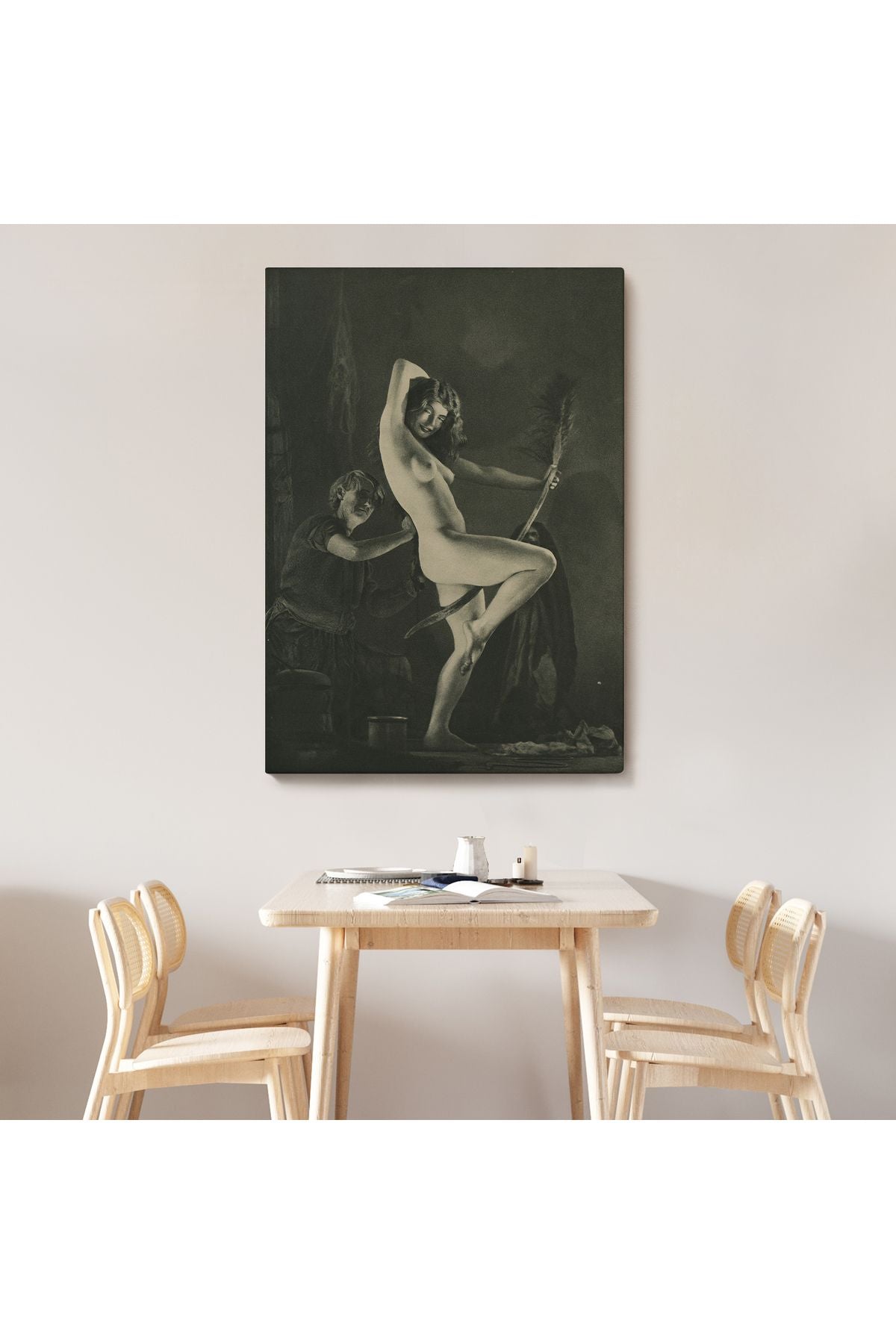 DB HG William Mortensen Lamour 1934, Amerikan Grotesk Tuval Kanvas Tablo-5283