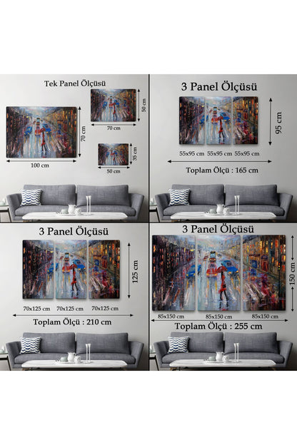 Özel Tasarım, Dekortif  BaskıYağlı Boya Görünümlü Modern Kanvas Duvar Tablosu, Tablo-1197