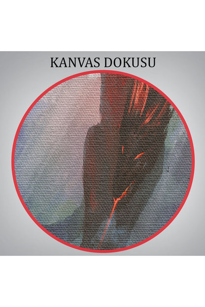 Ejderhanın Kaşındaki Savaşçı Kanvas Tablo-5083
