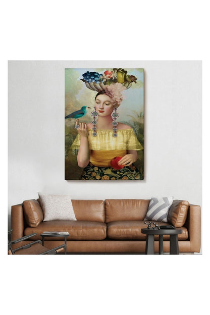 Kanvas Tablo, Duvar Dekoru, Nine of Pentacles Dokuz Tılsım 6401 BUNGKNV