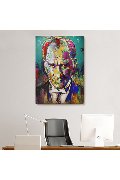 Renkli Mustafa Kemal Atatürk Tablosu-6327