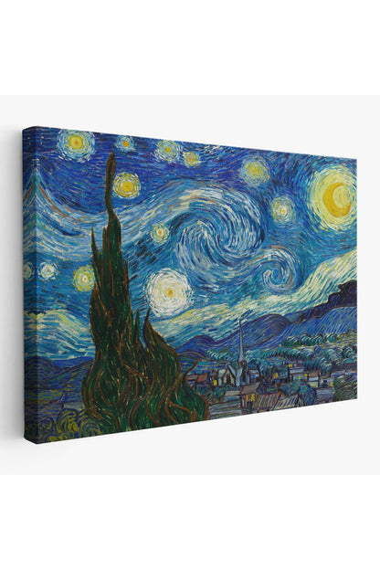 Özel Tasarım, Dekortif  BaskıVincent Van Gogh, Yıldızlı Gece Kanvas Tablosu-5165