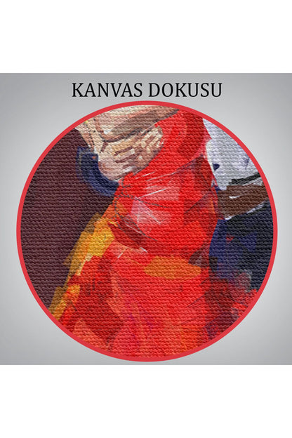trndry seri001 Tango Danscıları Yağlıboya Görünüm Dekoratif Kanvas Duvar Tablosu-5846