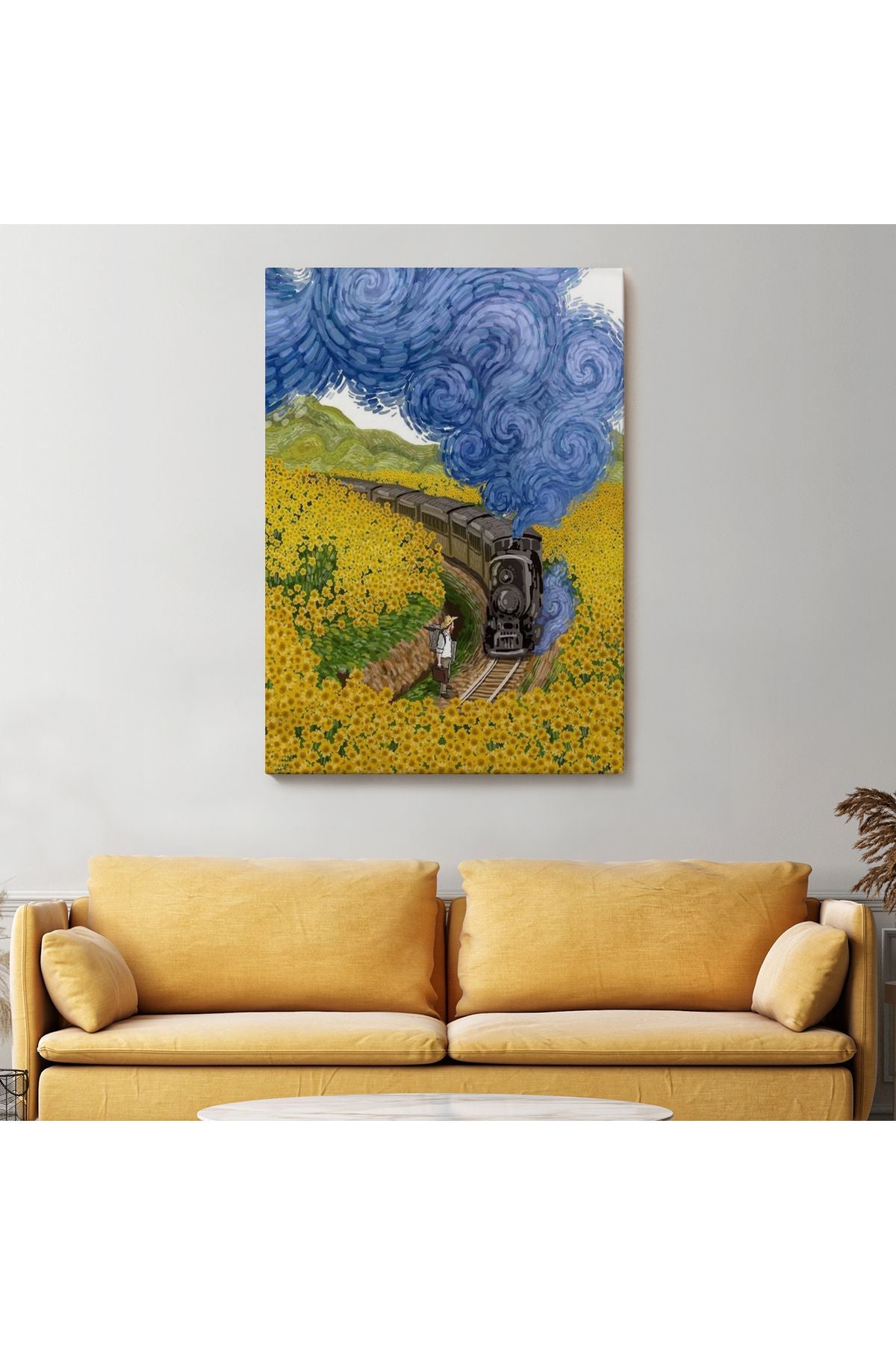 Vincent van Gogh'un Renkli Tasviri Duvar Tablosu-6224