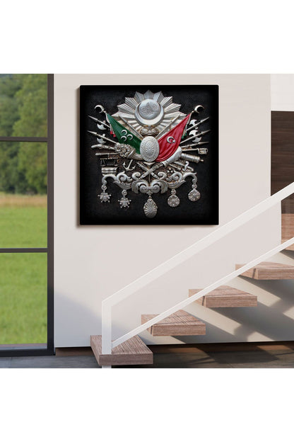 Osmanlı Tuğrası Dekoratif Kanvas Tablo-5803