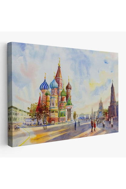 Kremlin Ve Kızıl Meydan Aziz Basil Katedrali Moskova Tablo-3559