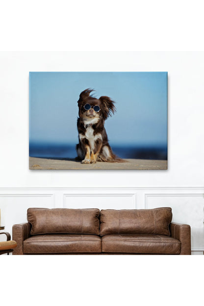 Küçük Köpek Dekoratif Kanvas Tablo 1157