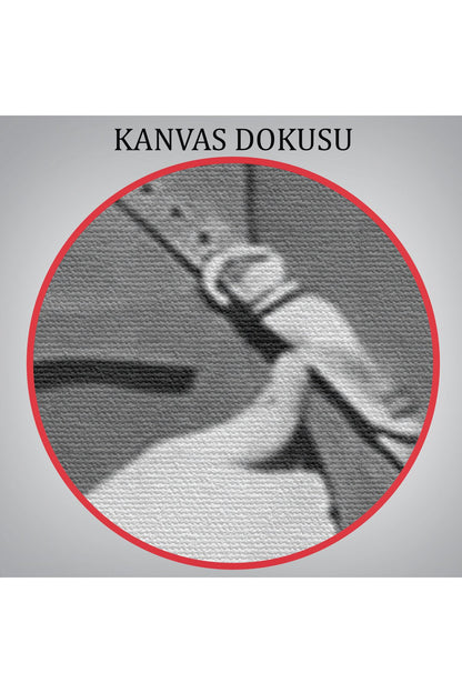 Atatürk Portre Tablosu Mustafa Kemal Atatürk Dikdörtgen Dekoratif Kanvas Tablo-ey-123